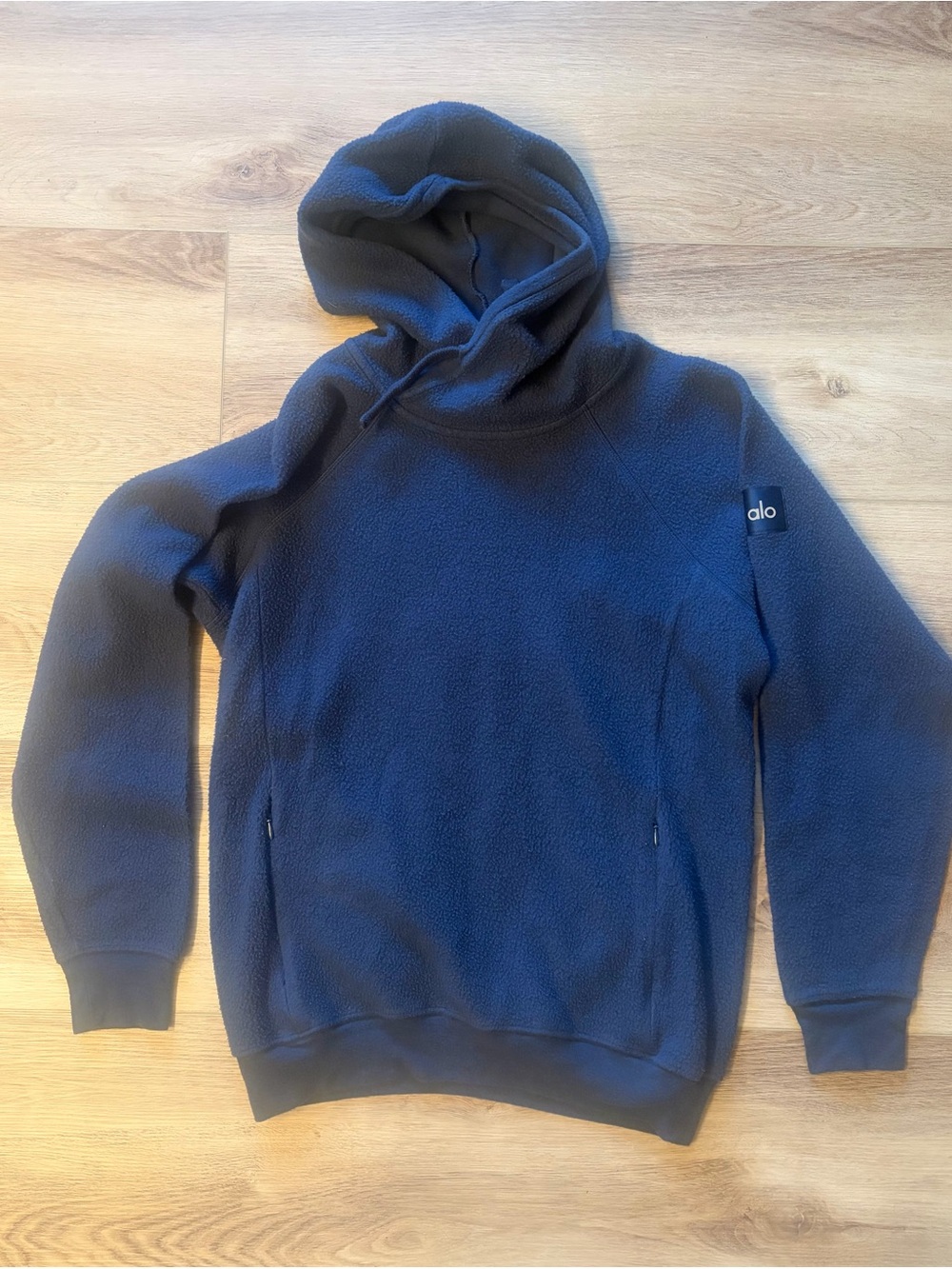 ALO Yoga Navy Fleece Hoodie